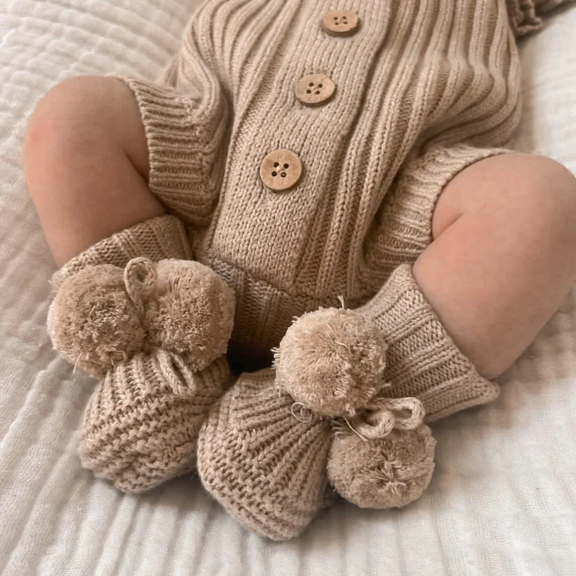 Little B's Nursery - Booties | Oak