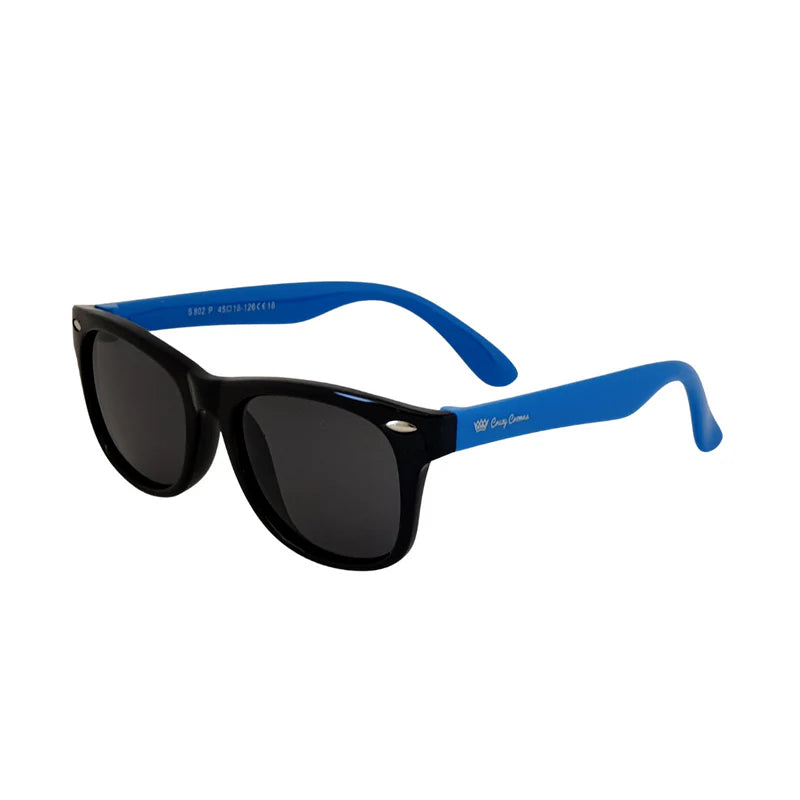 Cruzy Crowns - KIDS SUNGLASSES - BLACK / BLUE