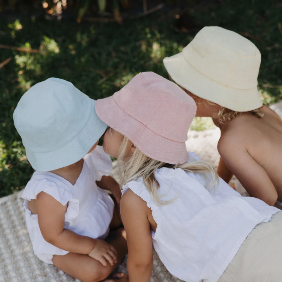 Anchor & Arrow - Terry Towelling Bucket Hat | Blush