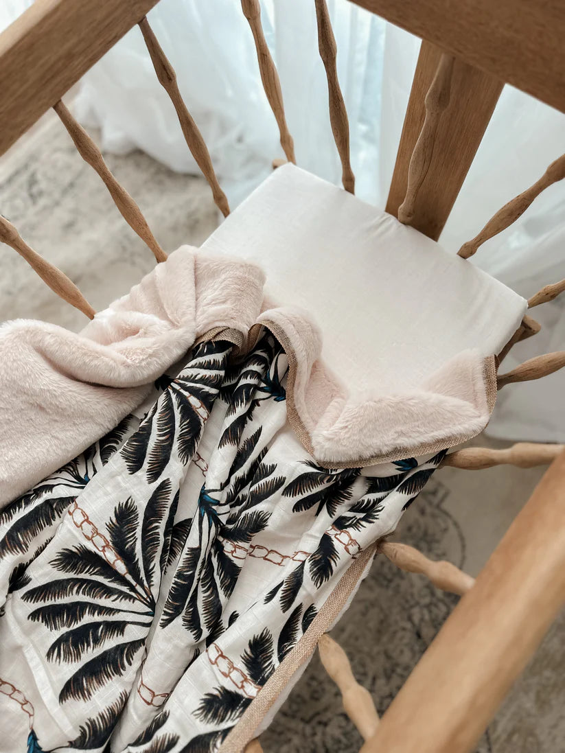 Pop Ya Tot - Fur Lined Cot Blanket | Daintree