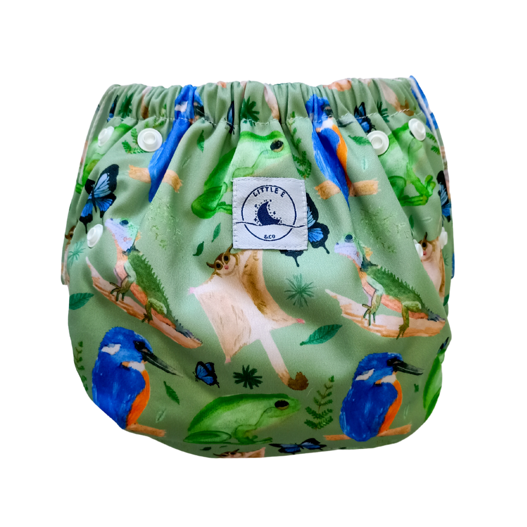 Little E & Co - Reusable Swim Nappy | Forest