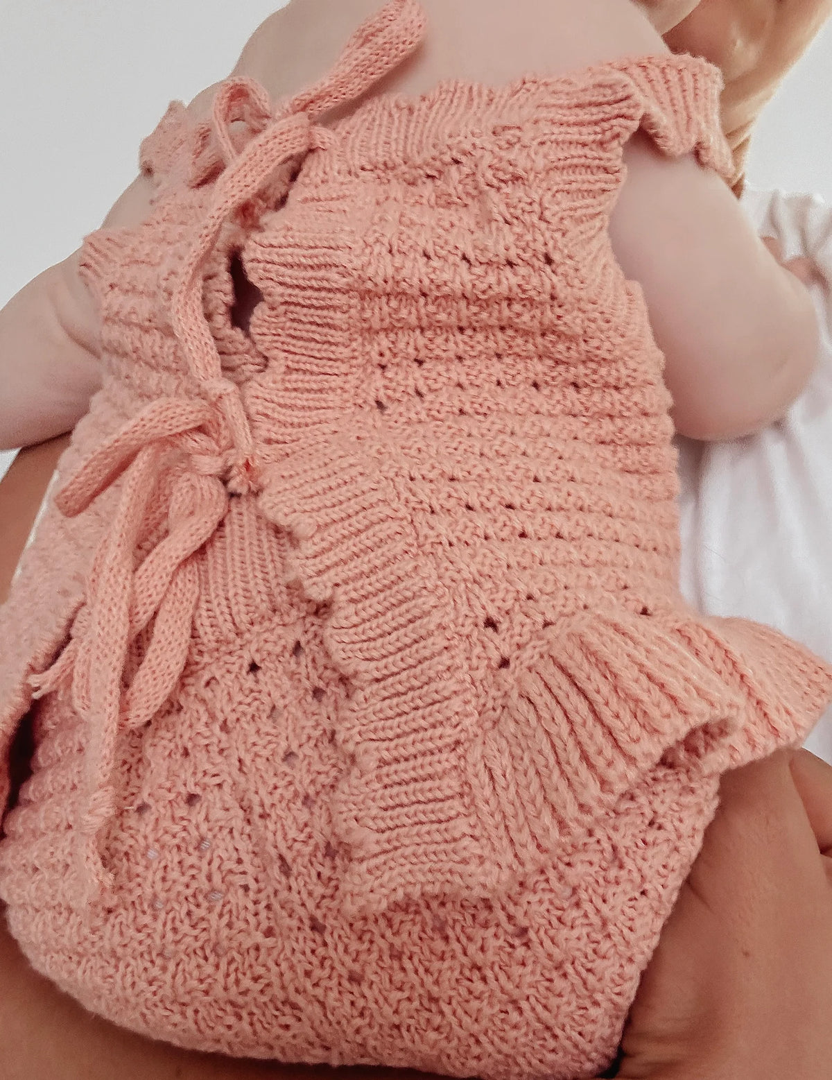 Lilla Hjärtat - Crochet Tie Top | Dusty Pink