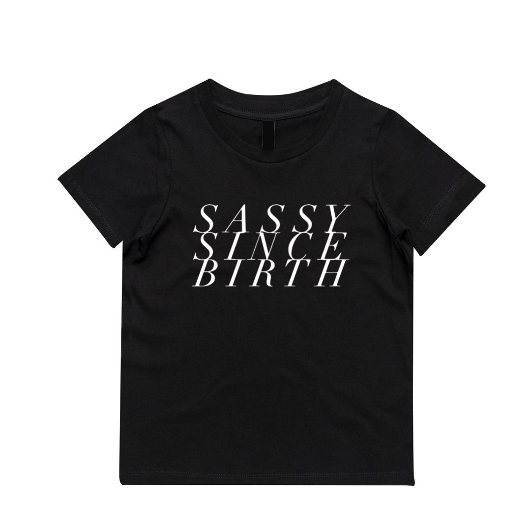 MLW By Design - Sassy Since Birth Tee | Black (CLEARANCE)