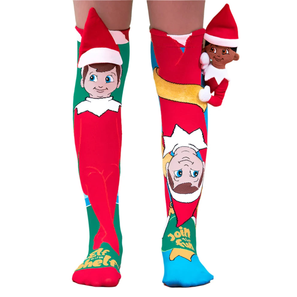 Madmia - Christmas Elf On The Shelf Socks