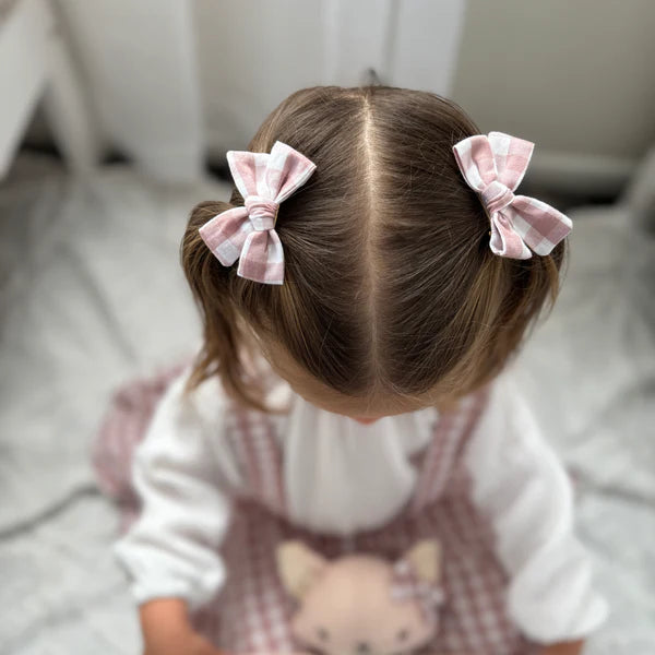 Adorable The Label - Mini Bows | Gingham Rose