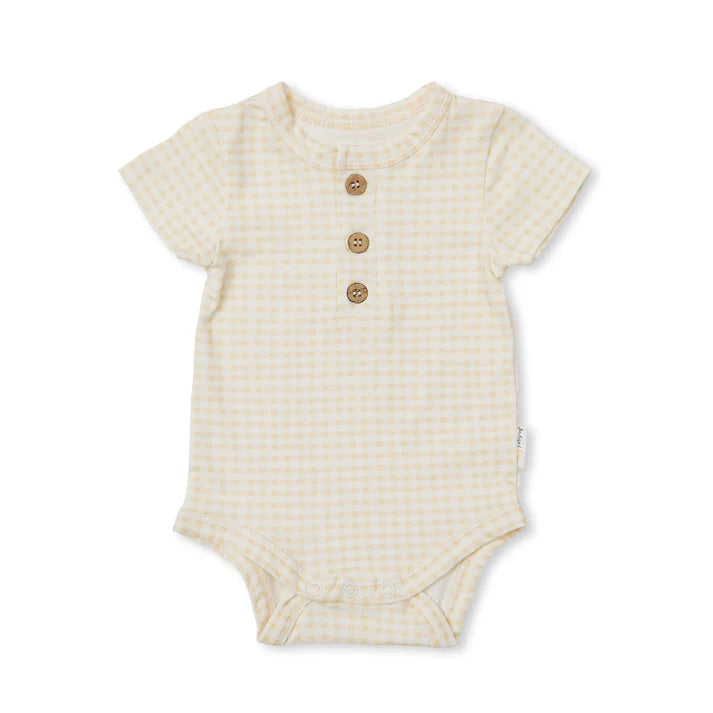 Indigo & Lellow - Jamie Bodysuit | Beige Gingham