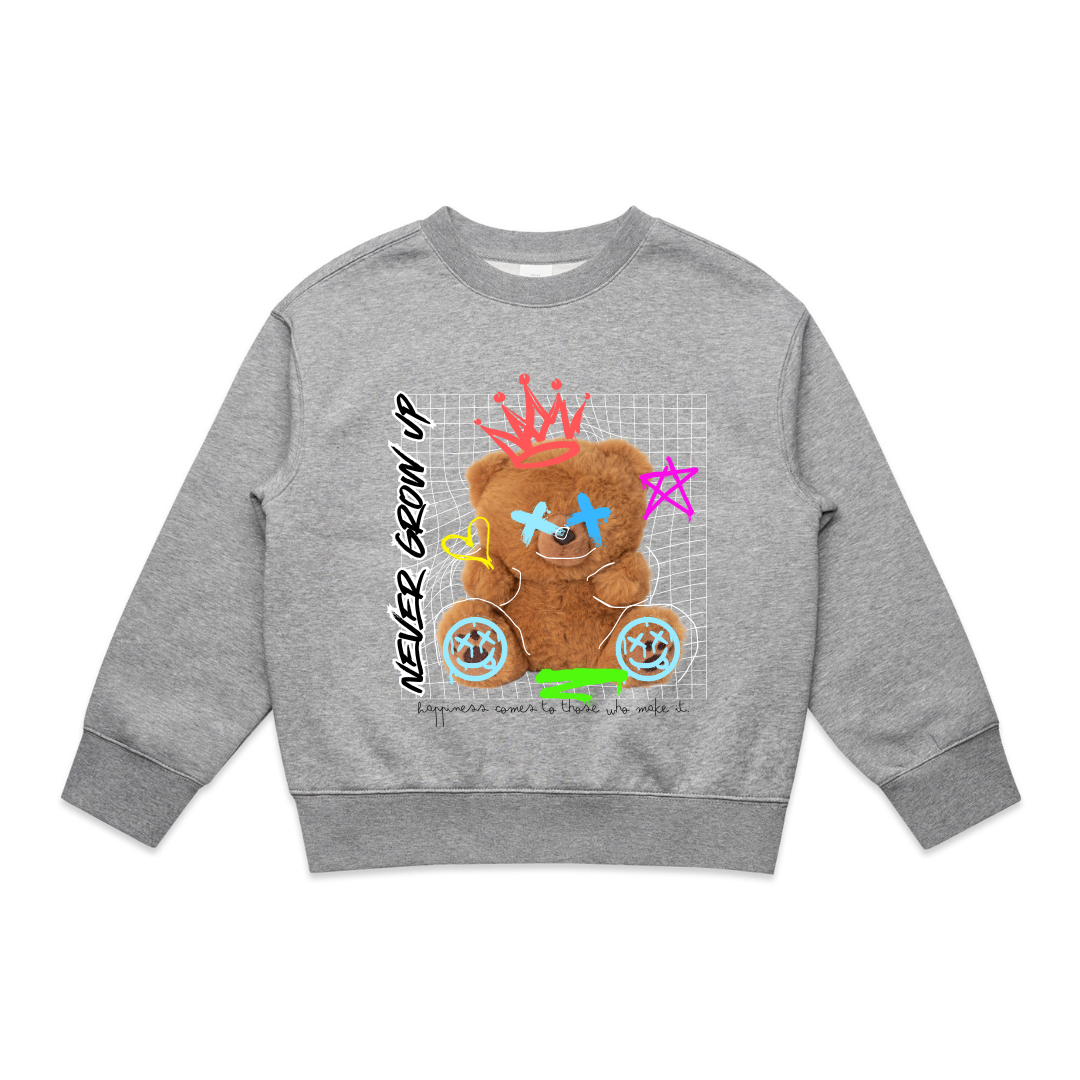 MLW By Design - Never Grow Up Oversized Crew