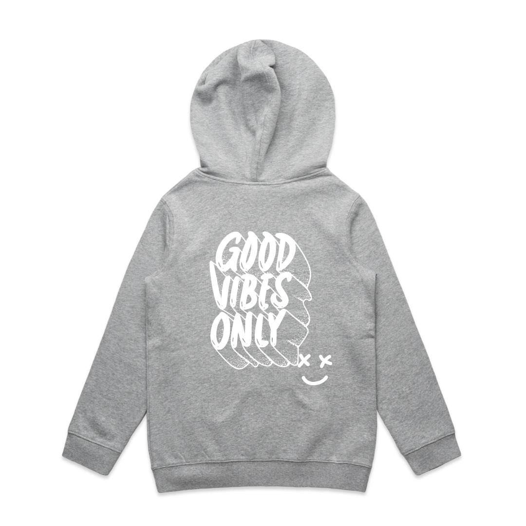 MLW By Design Good Vibes Only Fleece Hoodie Various Colours My Little Wardrobe