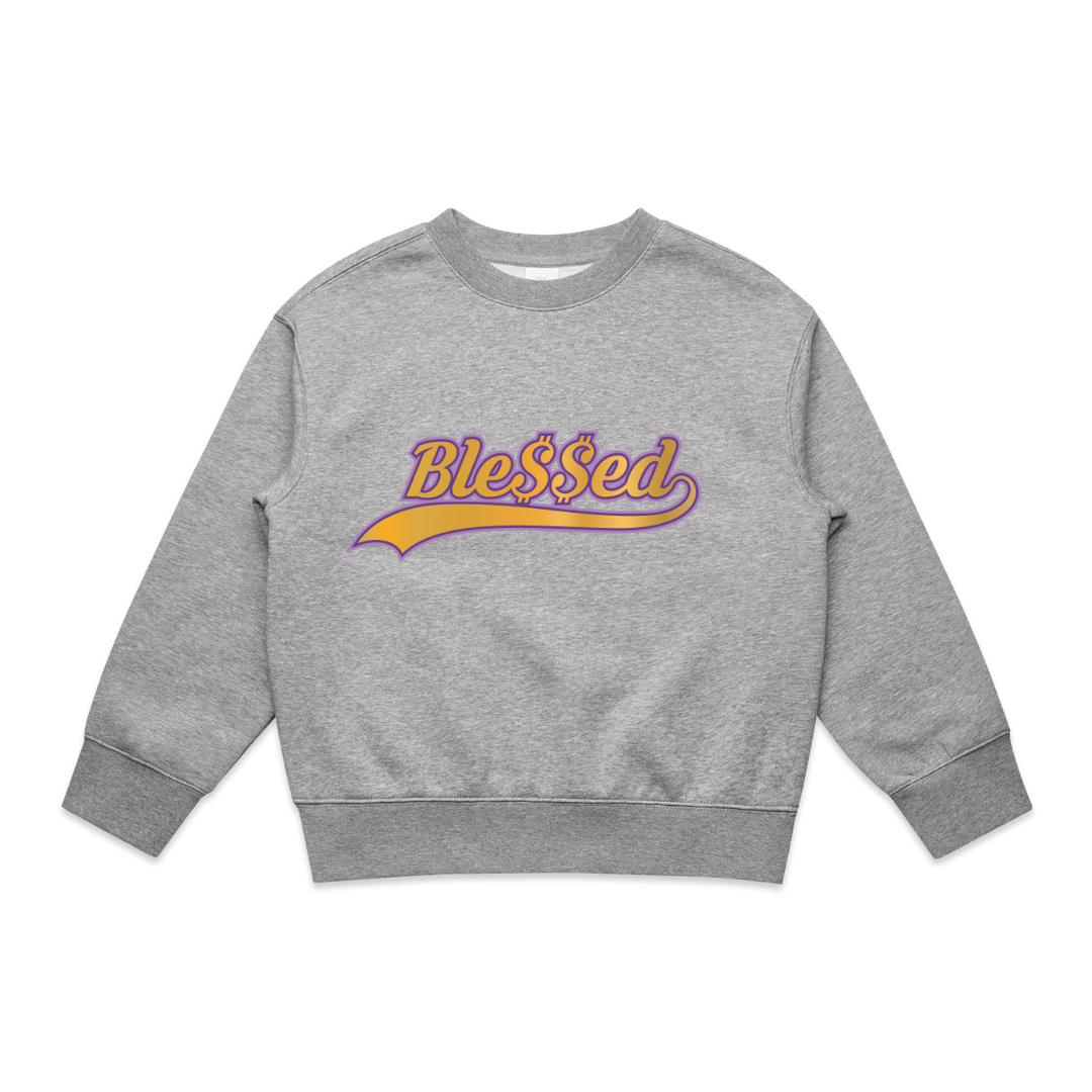 MLW By Design - Ble$$ed Fleece Oversized Crew