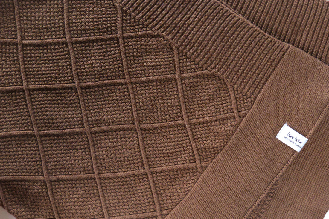 Bare Bebé - Knit Blanket | Chocolate