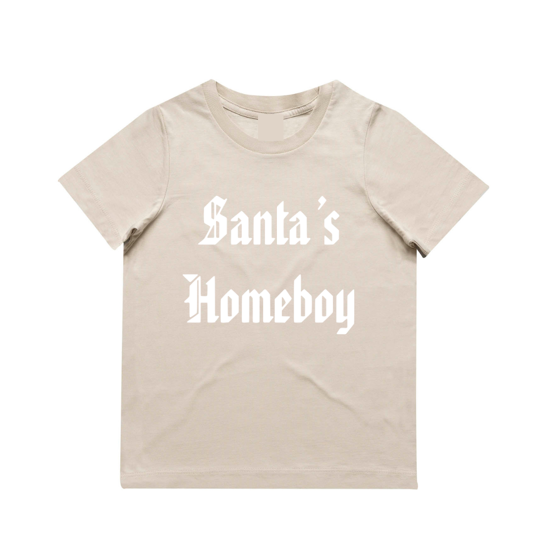 MLW By Design - Santa’s Homeboy Tee | Sand (CLEARANCE)