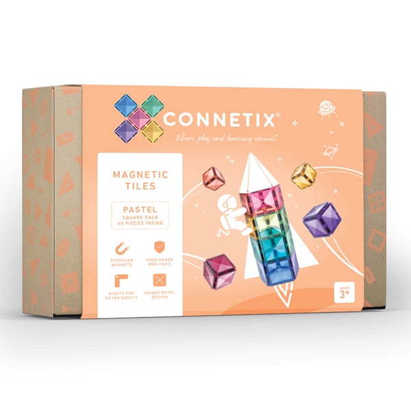 Connetix Tiles - 12 Piece Clear Rectangle Pack – My Little Wardrobe
