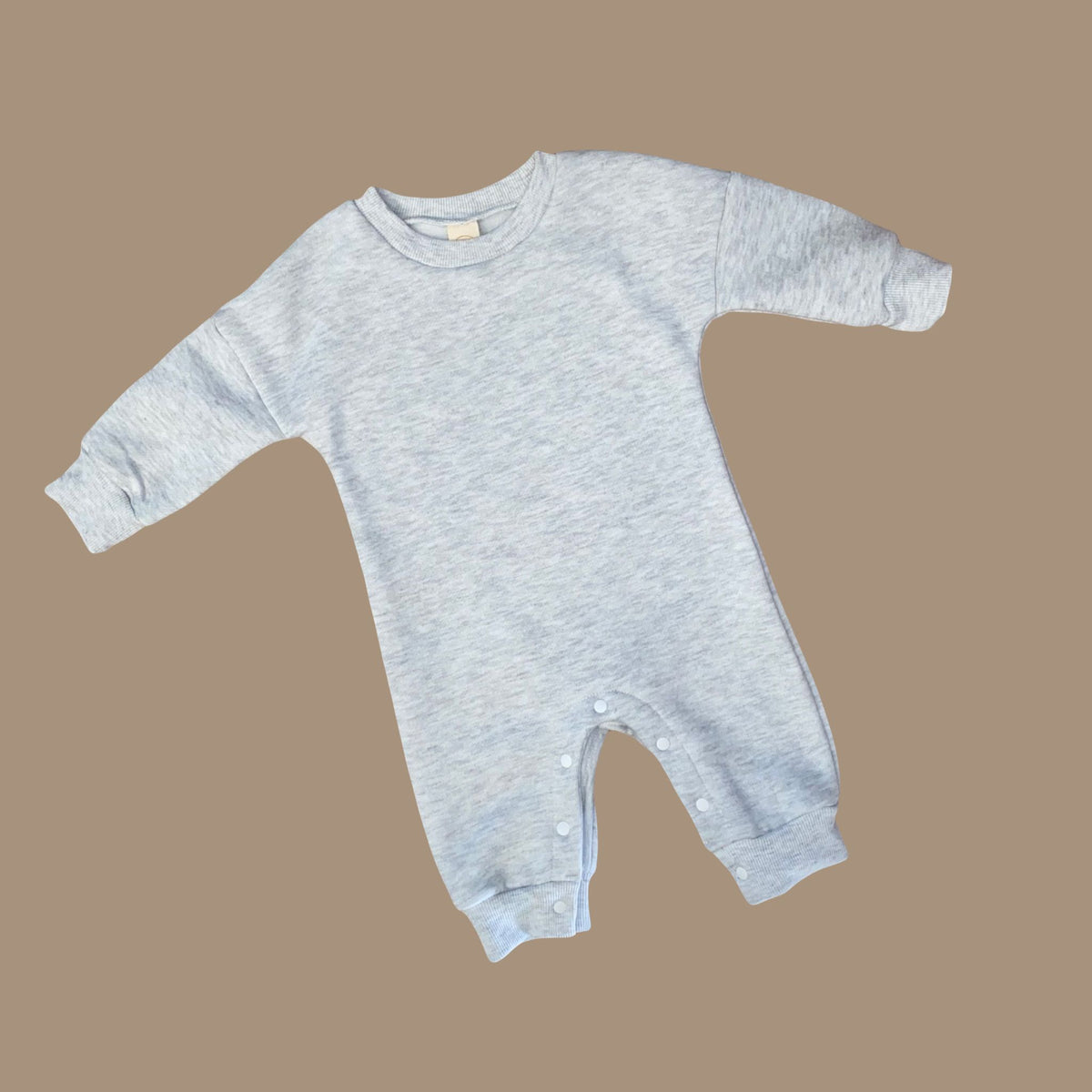 Chunky Fleece Romper | Grey Marle