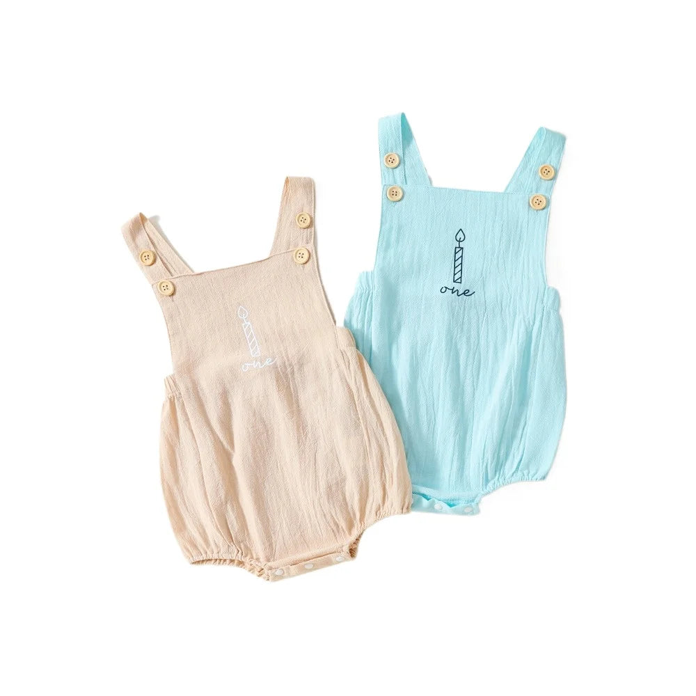 Candle Birthday One Romper | 2 Colours