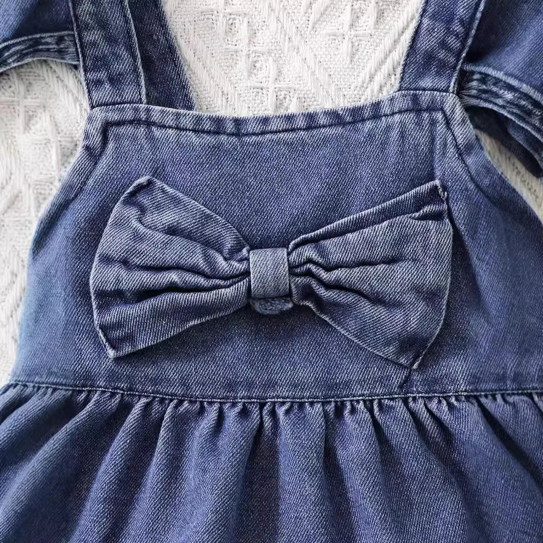 Denim Bow Dress