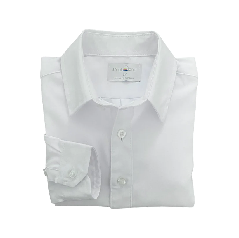 Small Land - Boys Classic White Shirt