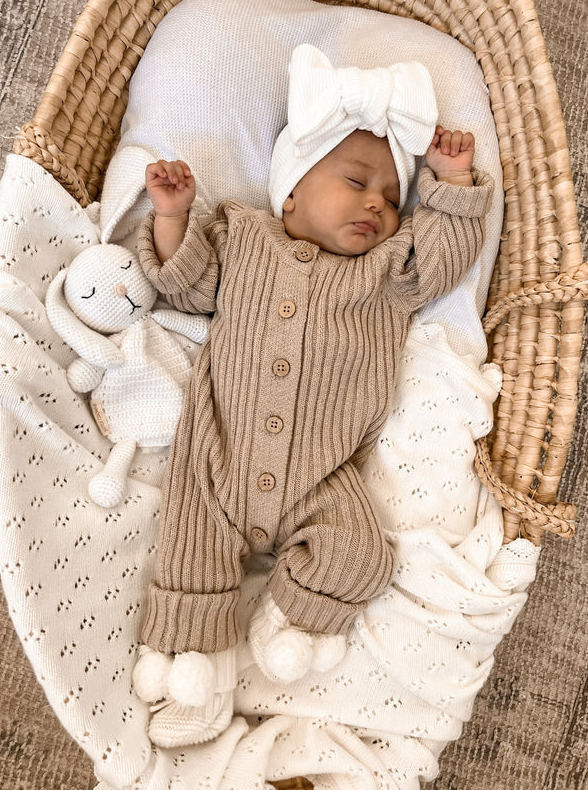 Newborn ribbed hot sale romper