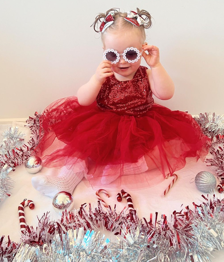 Sequin Princess Dress | Red