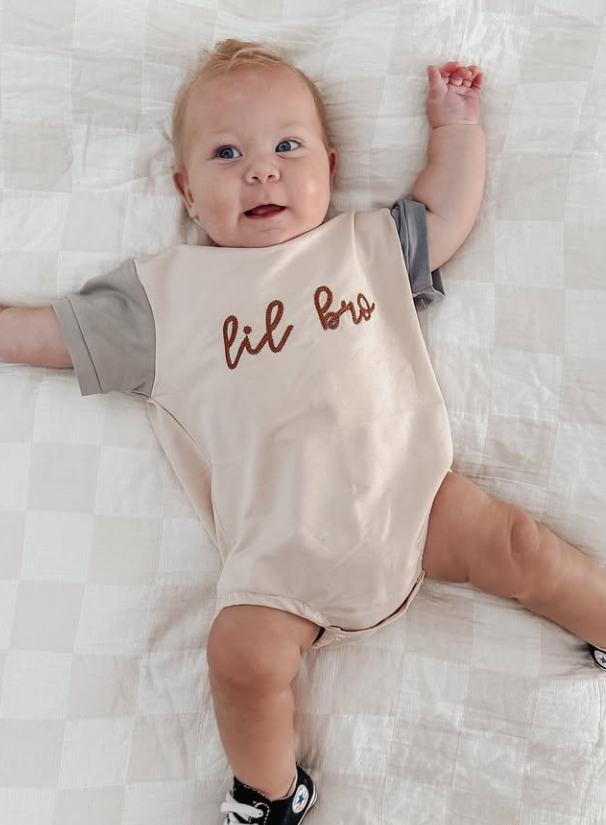 Lil Bro Colour Block Romper