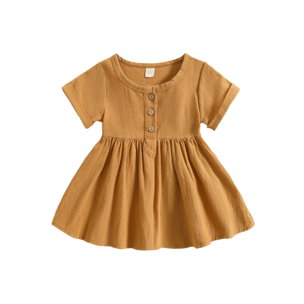 Baby Button Dress | 3 Colours