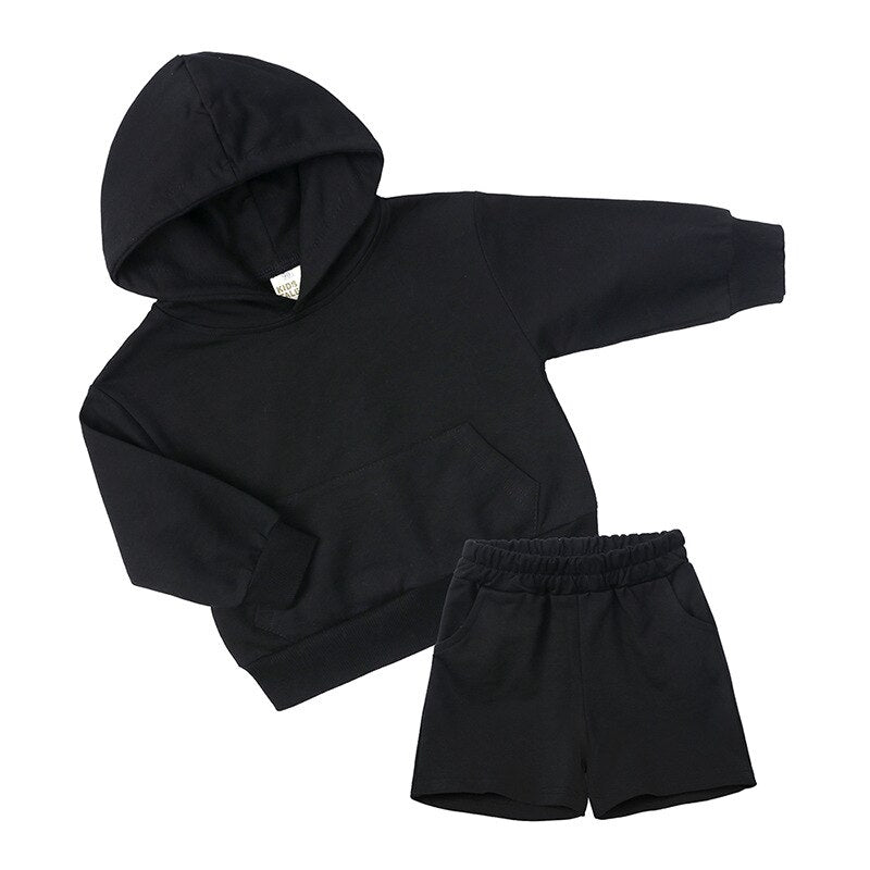 Shorts Tracksuit Set | Black