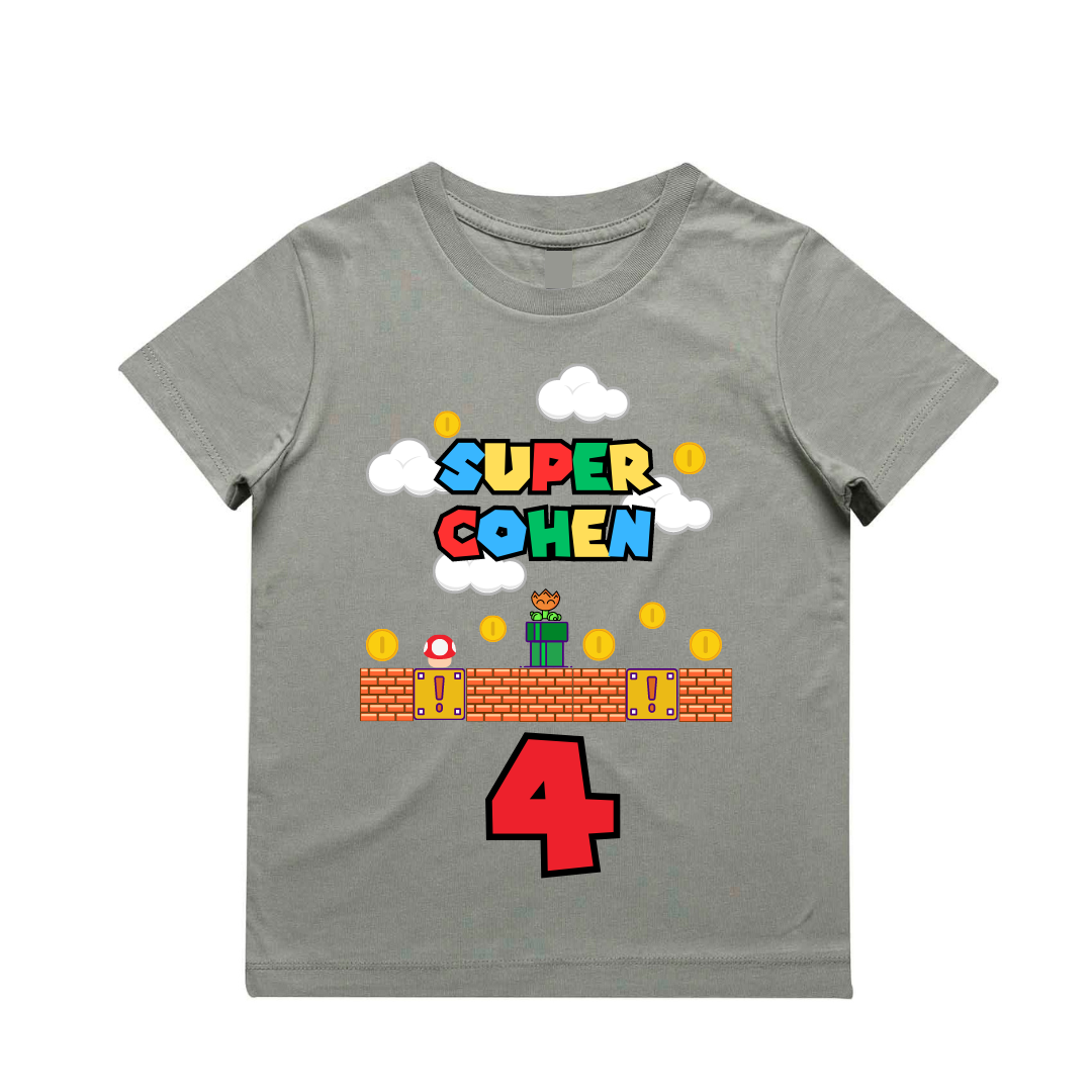 MLW By Design - Personalised SUPER Birthday Tee | Various Ages & Colours