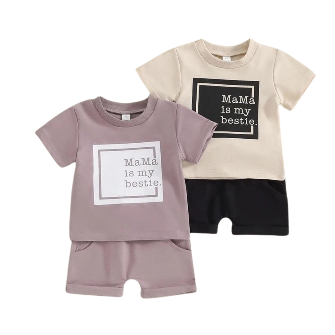 Mama Is My Bestie Summer Set - 2 Colours