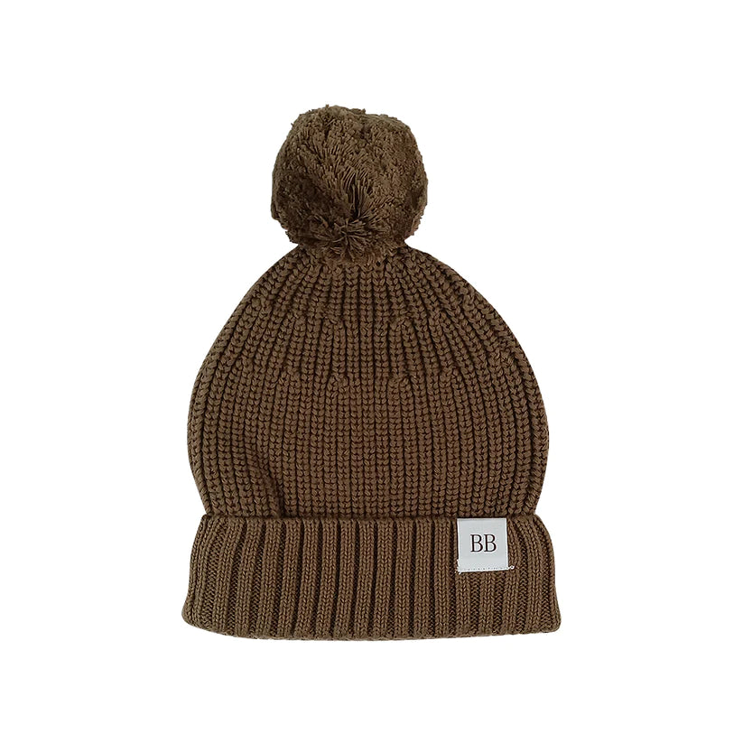 Bare Bebé - Chunky Knit Beanie | Chocolate