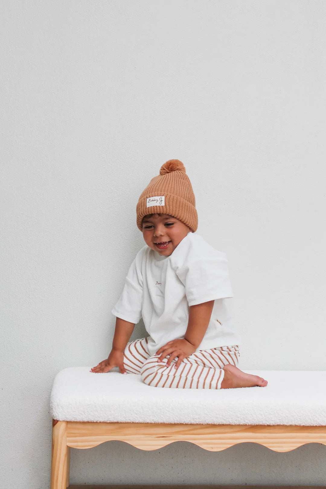 Bobby G Baby Wear - Bobby Pant | Caramel Stripes