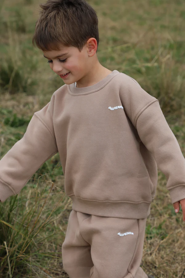 All Fenix - Mini Waves Crew Jumper | Hazelnut