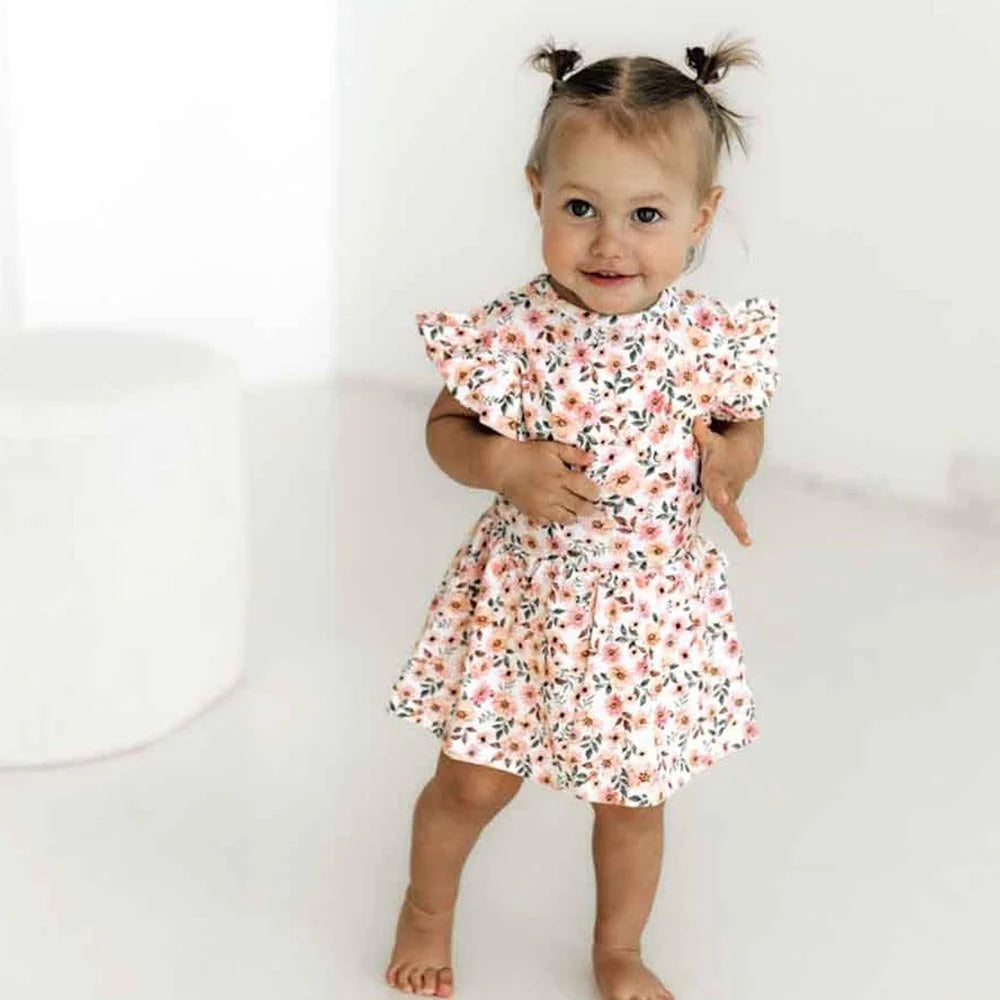 Snuggle Hunny Kids - Organic Dress | Spring Floral