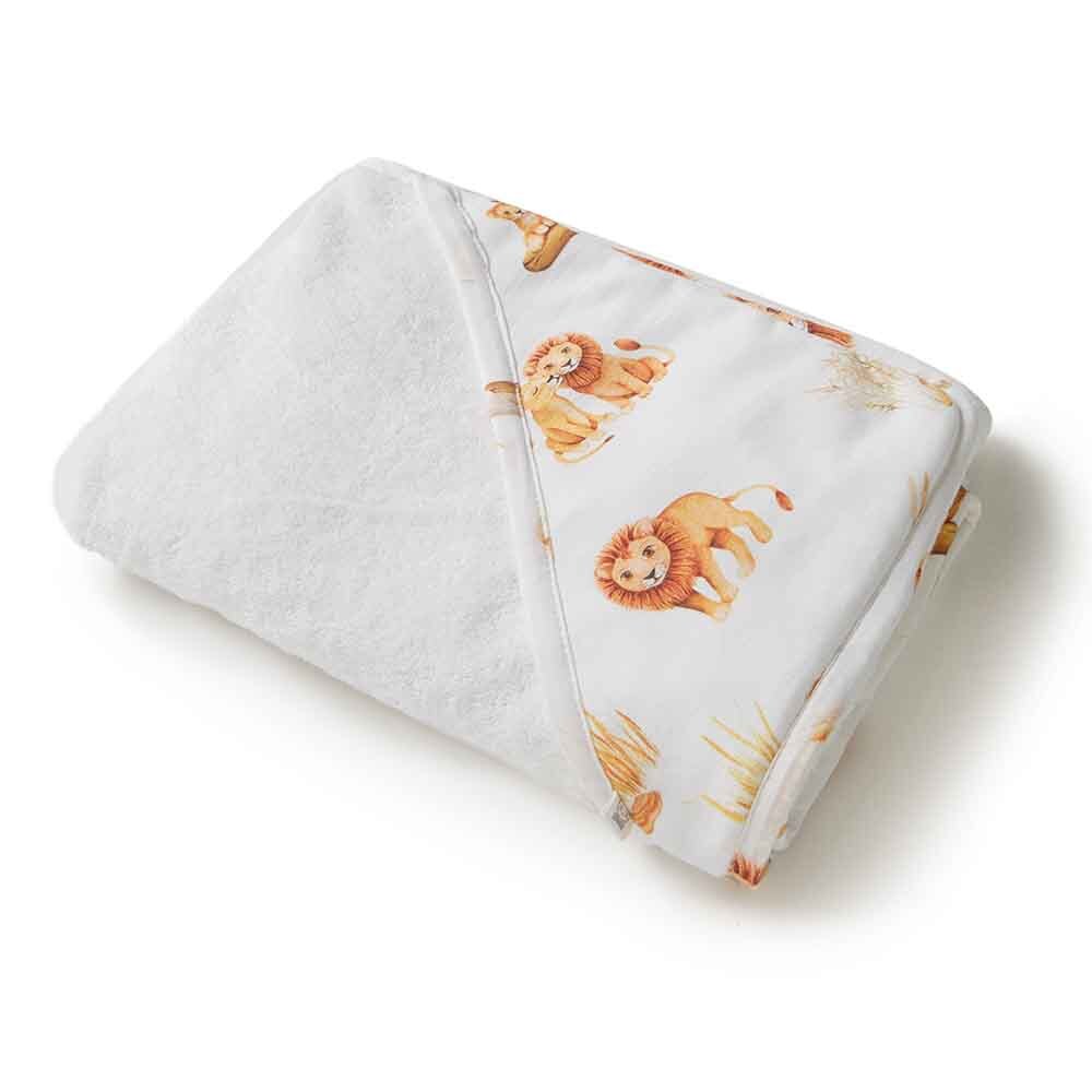 Snuggle Hunny Kids - Organic Hooded Baby Towel | Lion