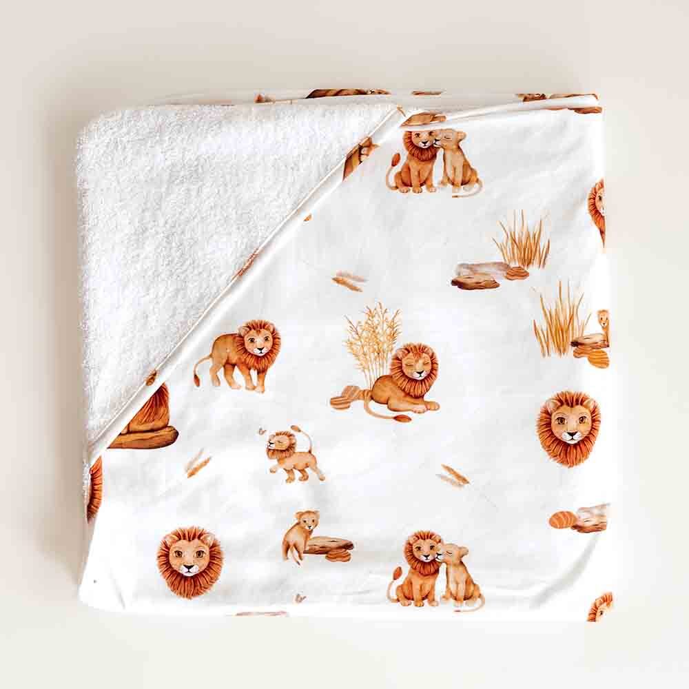 Snuggle Hunny Kids - Lion Organic Hooded Baby Towel