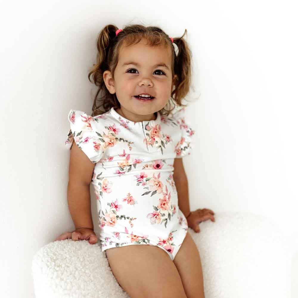 Snuggle Hunny Kids - Short Sleeve Organic Bodysuit | Camille