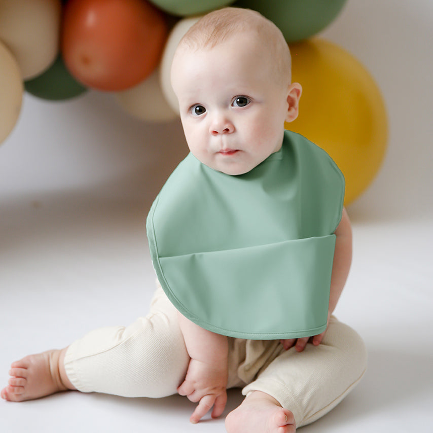 Snuggle Hunny Kids - Snuggle Waterproof Bib | Sage (CLEARANCE)