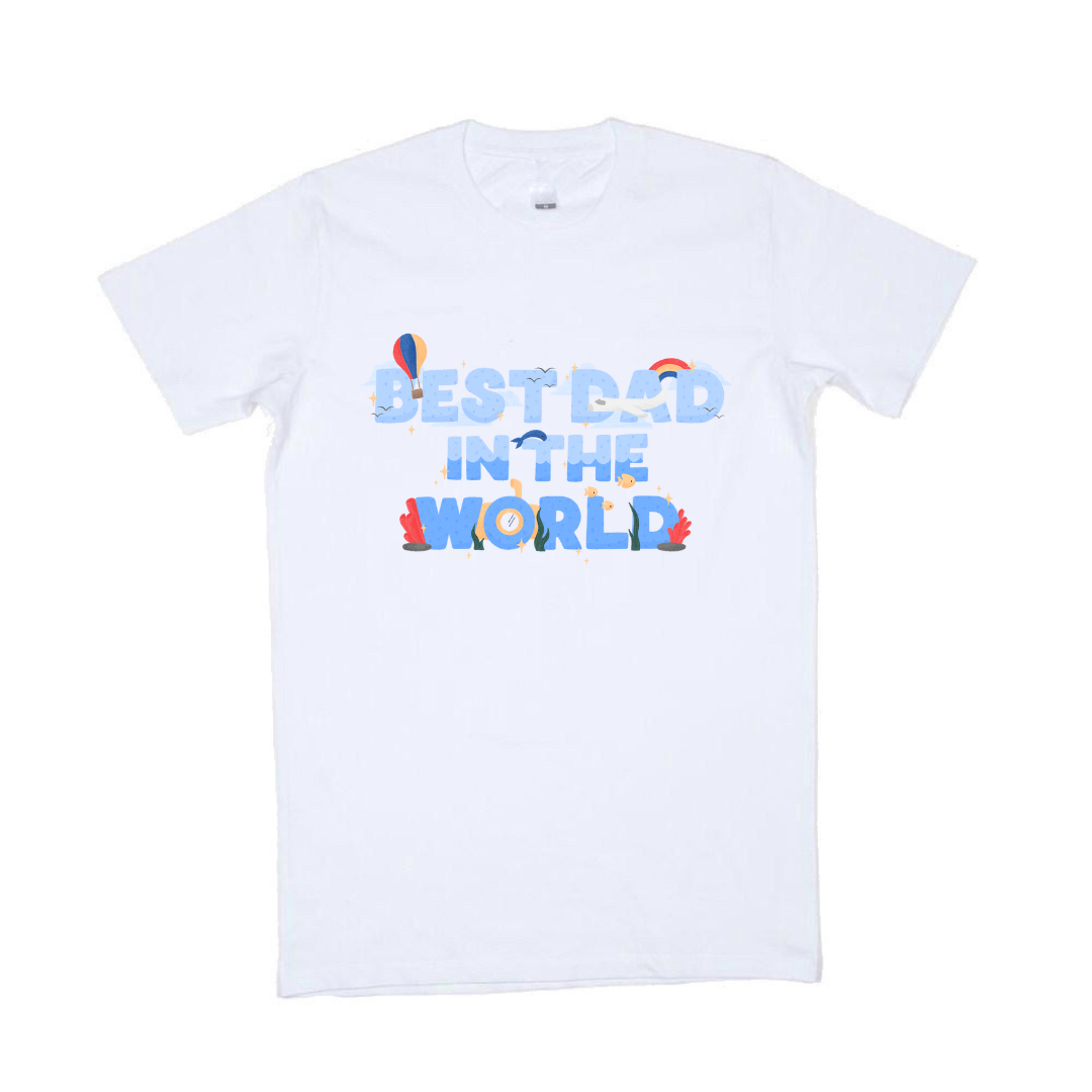 MLW By Design - Best Dad In The World Men's Tee | White or Black