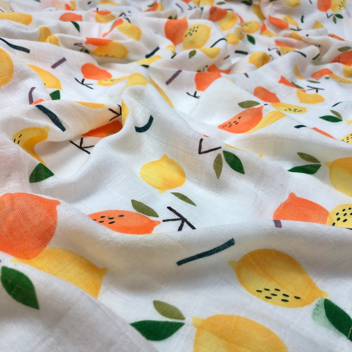 Tinker Tot Baby - Bamboo Cotton Swaddle – Lemon Tree