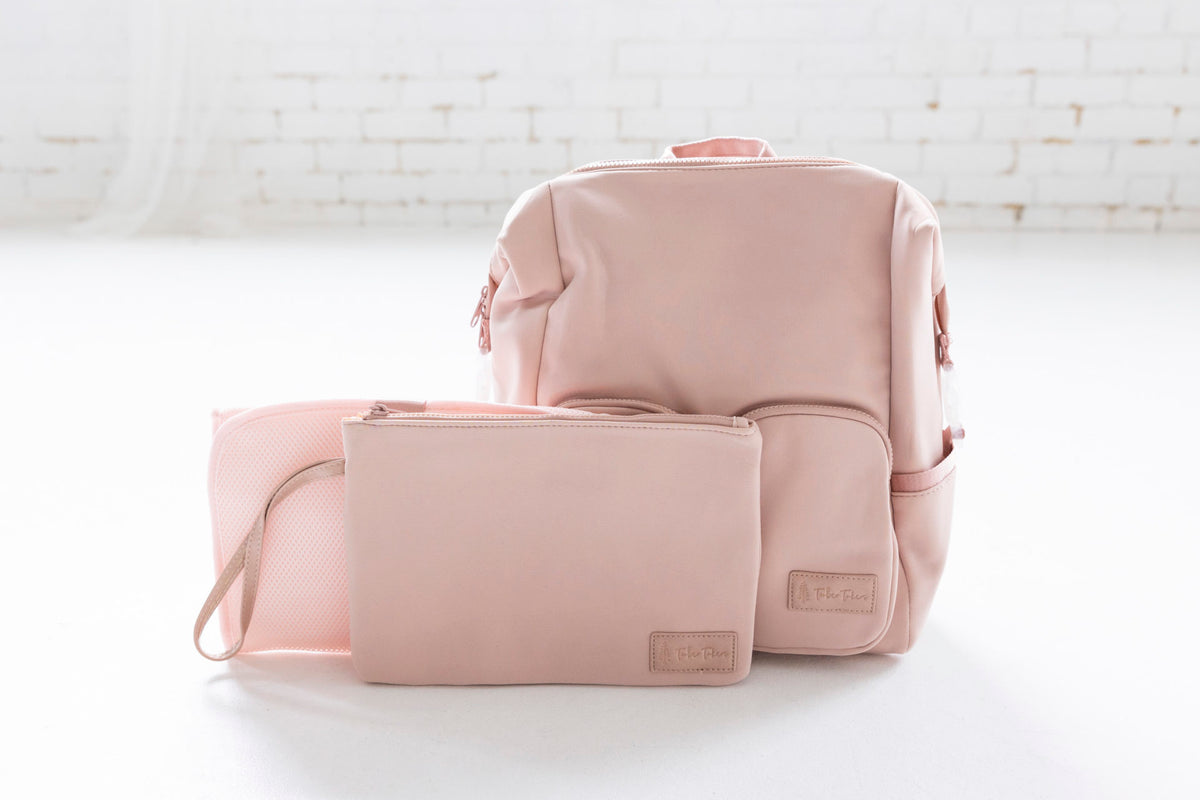 Timber Tinkers - Neoprene Nappy Bag | Blush