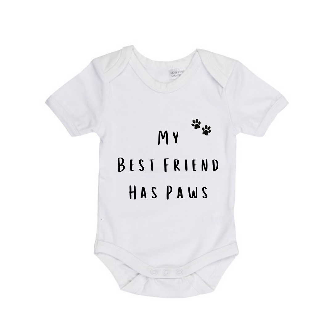 MLW By Design - Best Friend Has Paws Bodysuit | Various Colours (CLEARANCE)