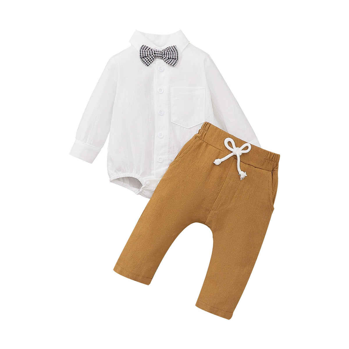 Muslin Cotton Party Set | Brown