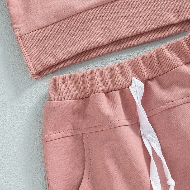 Zip Sweatshirt Set | Blush