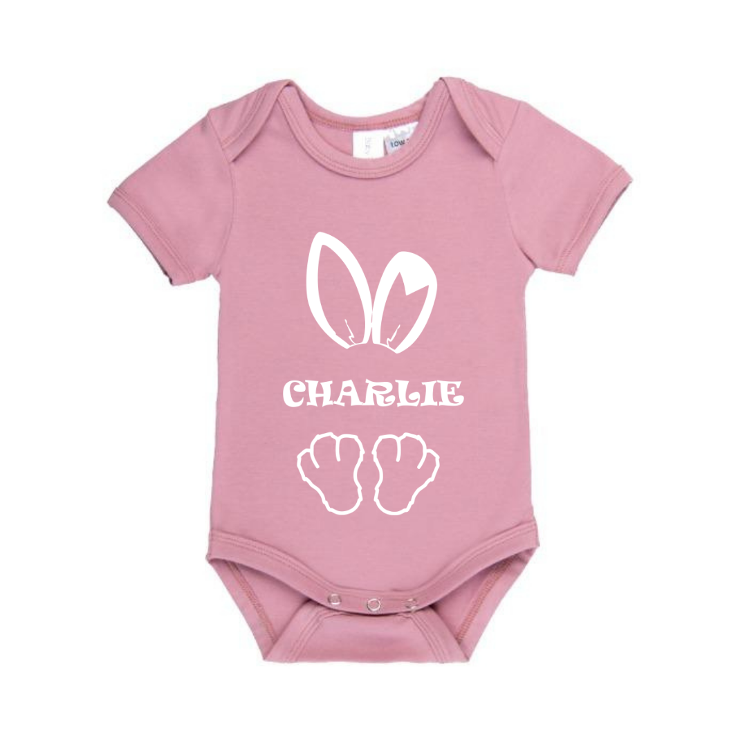 MLW By Design - Personalised Bunny Bodysuit | Various Colours