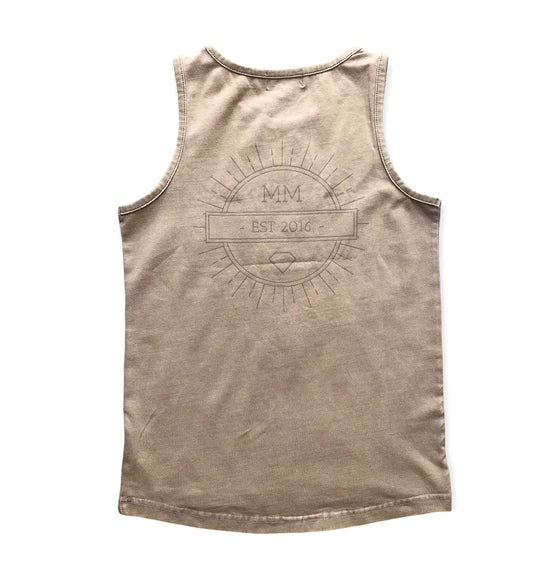 Mini Maxwell - Mocha Stonewashed Singlet